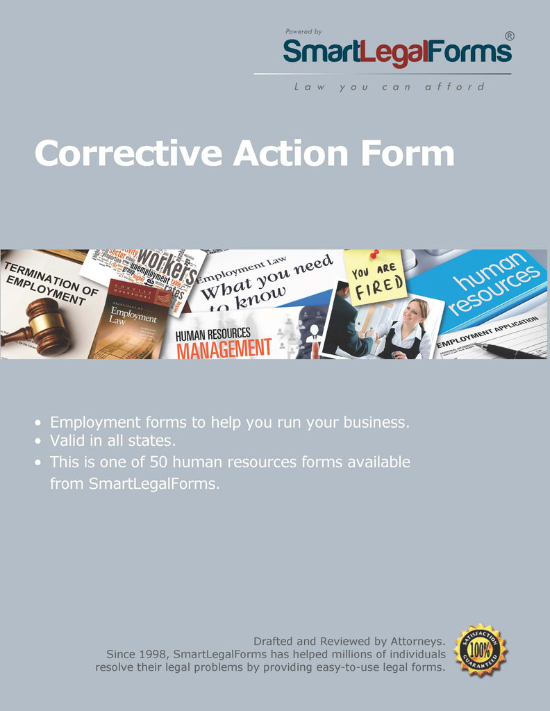 Corrective Action Form - SmartLegalForms