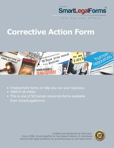 Corrective Action Form - SmartLegalForms