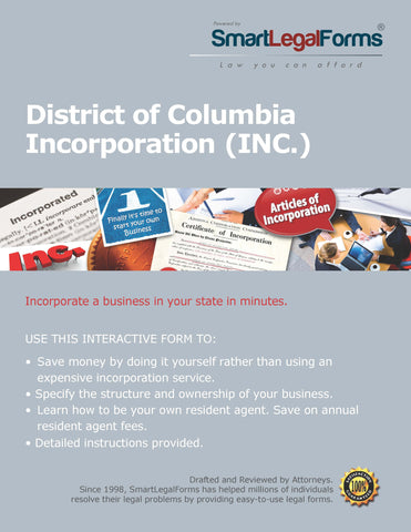 Articles of Incorporation (Profit) - District of Columbia - SmartLegalForms
