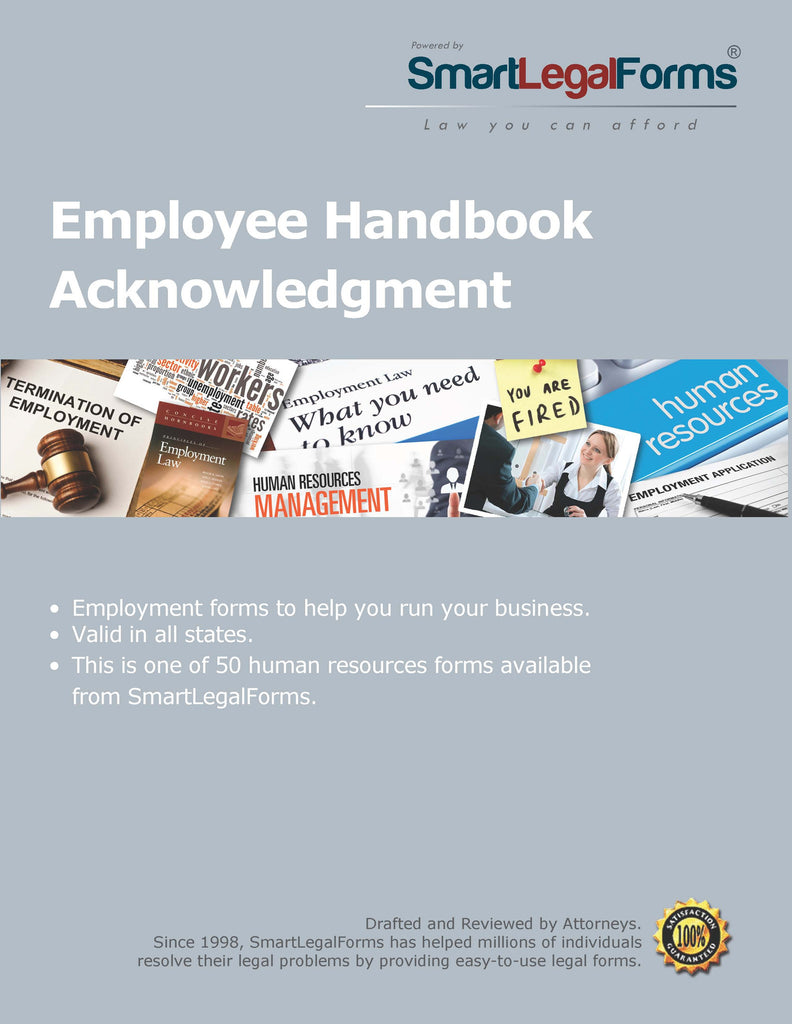 Employee Handbook Acknowledgment - SmartLegalForms