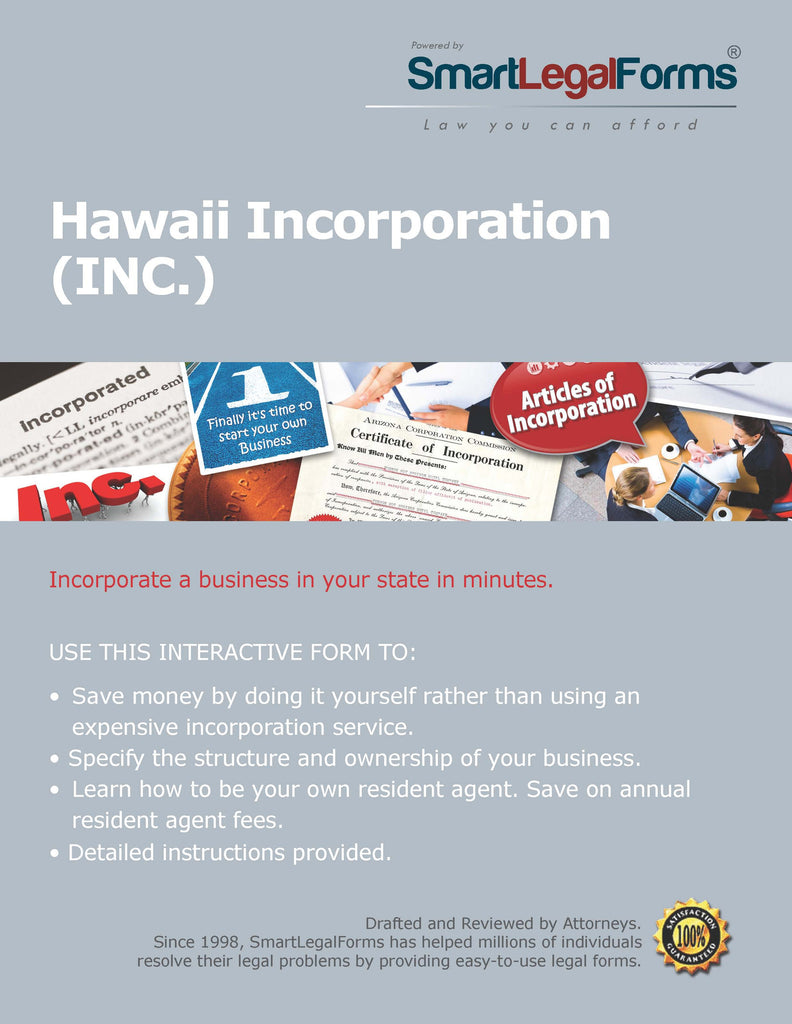 Articles of Incorporation (Profit) - Hawaii - SmartLegalForms