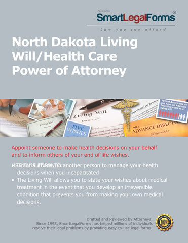 North Dakota Living Will/Health Care Power of Attorney - SmartLegalForms