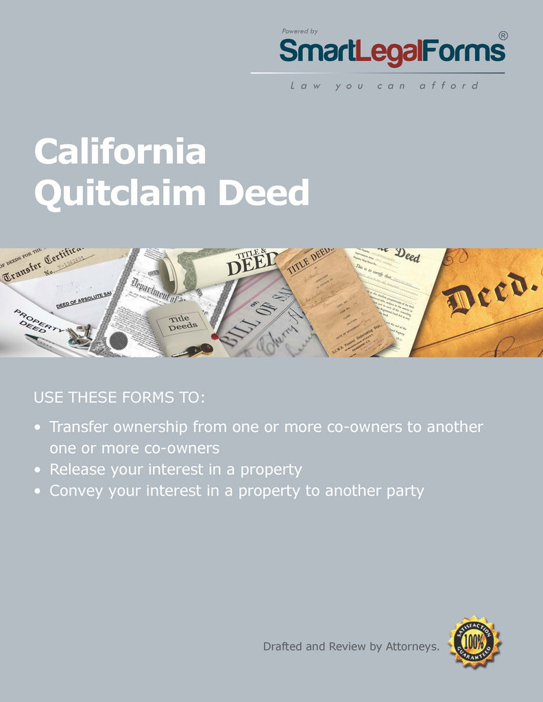 Quitclaim Deed - California - SmartLegalForms