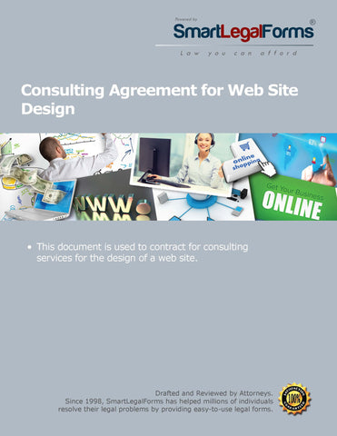 Consulting Agreement for Web Site Design - SmartLegalForms