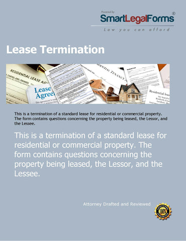 Lease Termination Agreement - SmartLegalForms