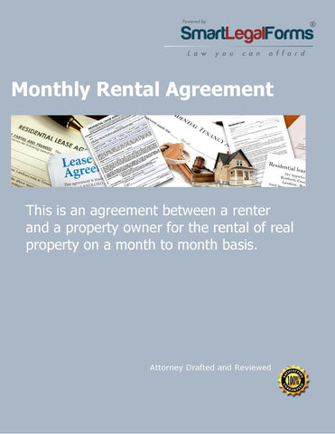 Monthly Rental Agreement - SmartLegalForms