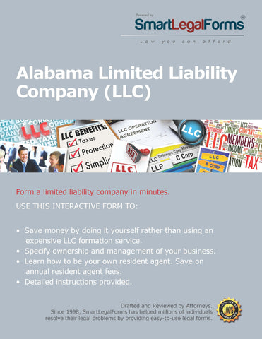 Article of Organization (LLC) - Alabama - SmartLegalForms