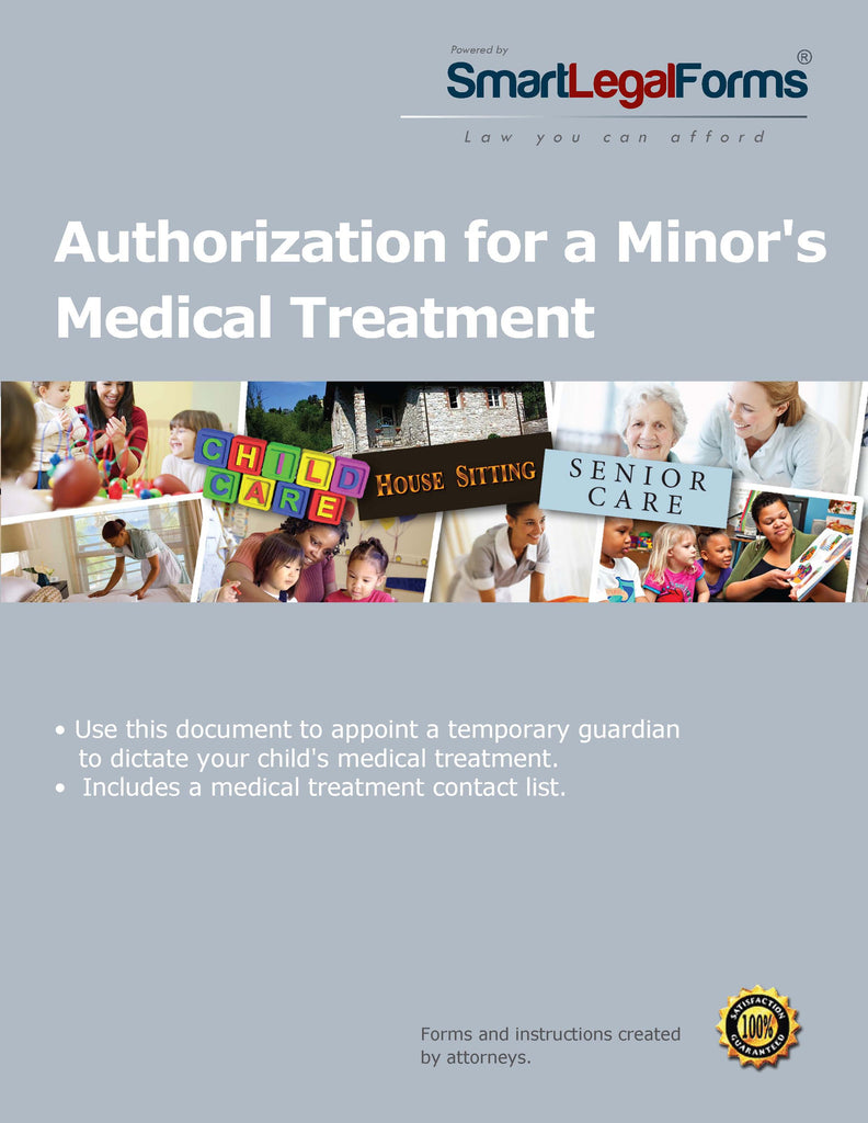 Authorization for a Minor's Medical Treatment - SmartLegalForms