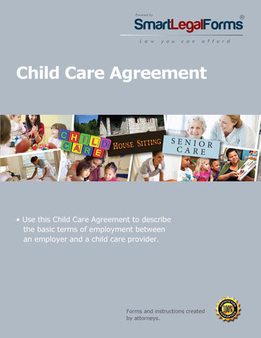 Child Care Agreement - SmartLegalForms