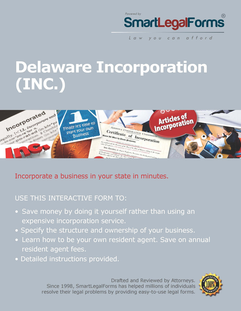 Certificate of Incorporation (Profit) - Delaware - SmartLegalForms