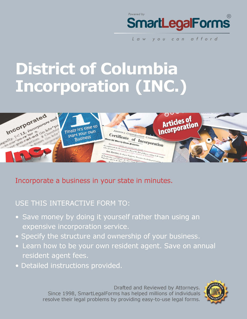 Articles of Incorporation (Profit) - District of Columbia - SmartLegalForms