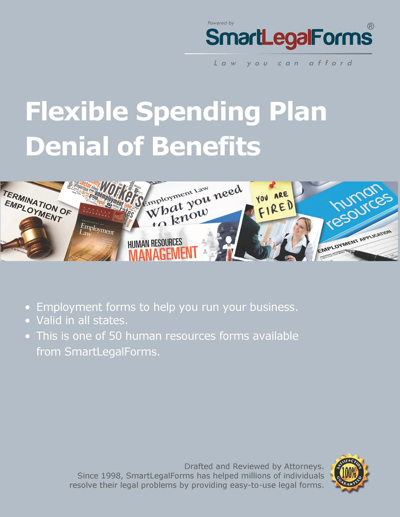 Flexible Spending Plan Denial of Benefits - SmartLegalForms