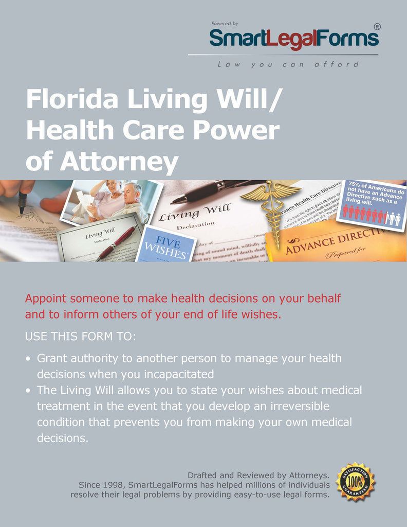 Florida Living Will/Health Care Power of Attorney - SmartLegalForms