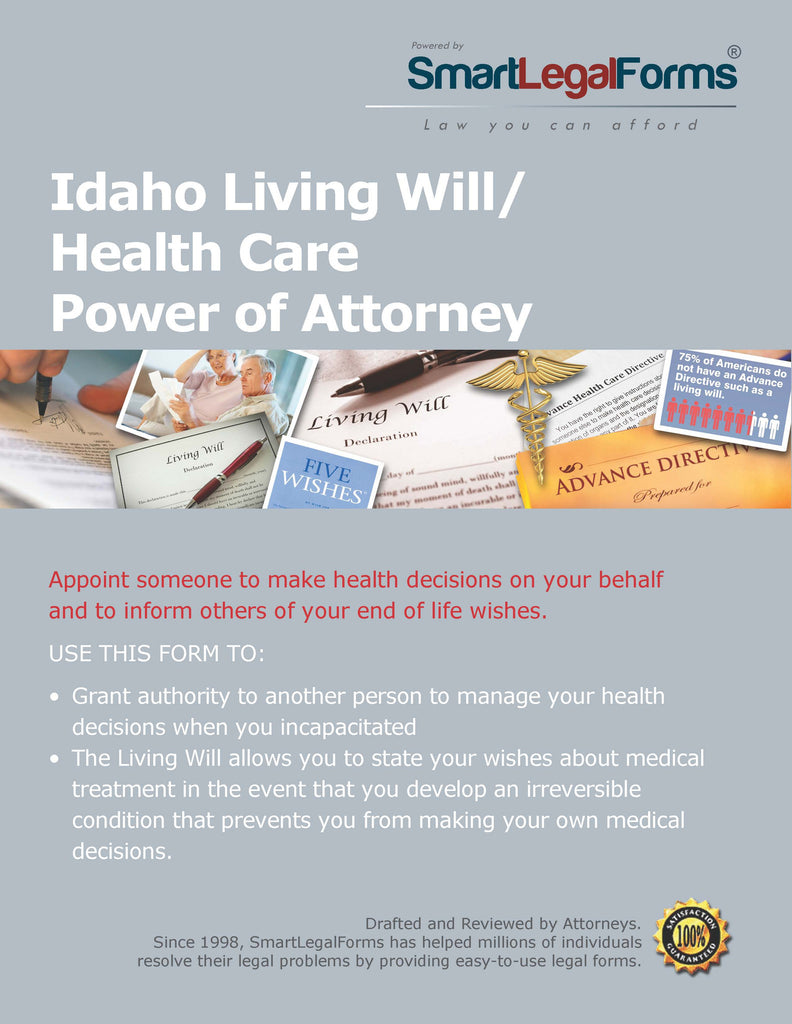 Idaho Living Will/Health Care Power of Attorney - SmartLegalForms