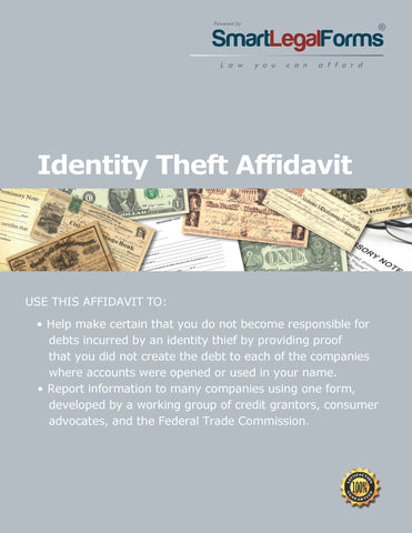 Identity Theft Affidavit - SmartLegalForms