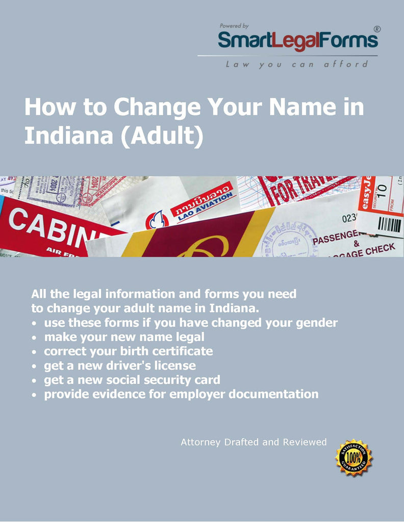 Change Your Name in Indiana (Adult) - SmartLegalForms
