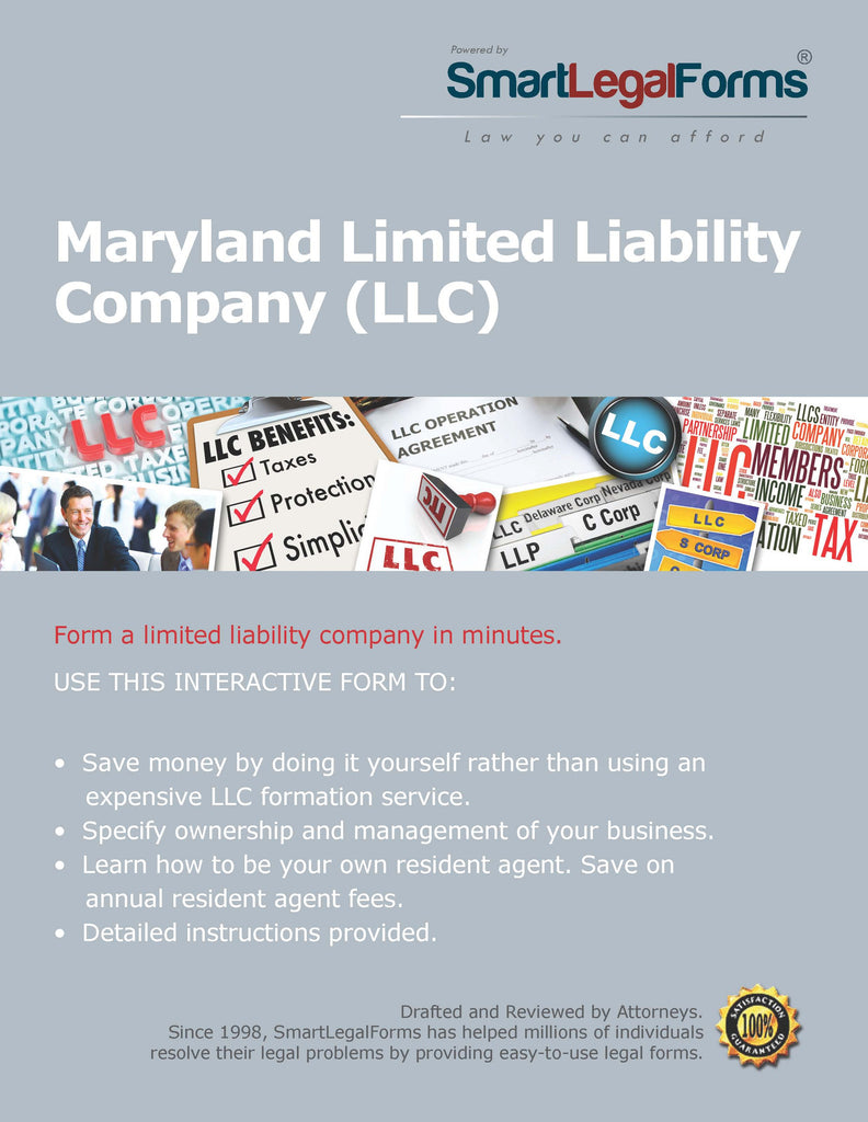 Articles of Organization (LLC) - Maryland - SmartLegalForms