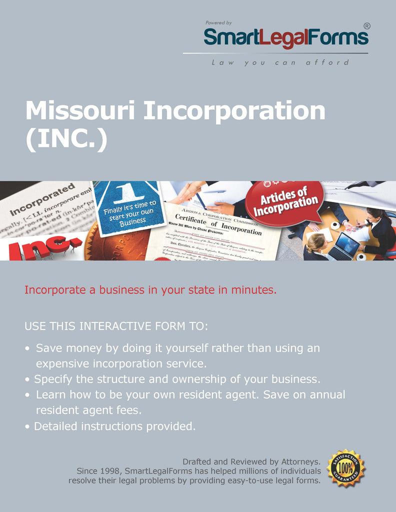 Articles of Incorporation (Profit) - Missouri - SmartLegalForms