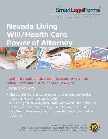 Nevada Living Will/Health Care Power of Attorney - SmartLegalForms