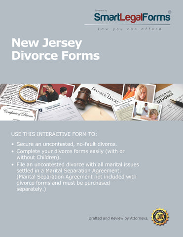 New Jersey Divorce Forms - SmartLegalForms