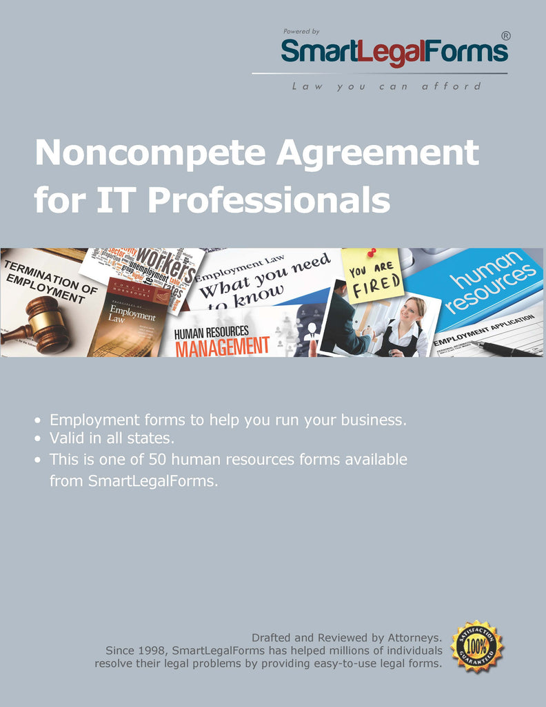 Noncompete Agreement for IT Professionals - SmartLegalForms