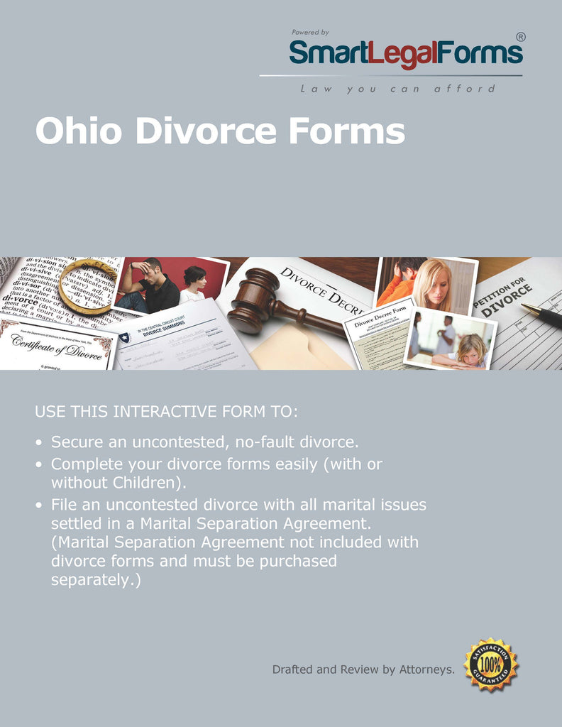 Ohio Divorce Forms (Franklin County) - SmartLegalForms
