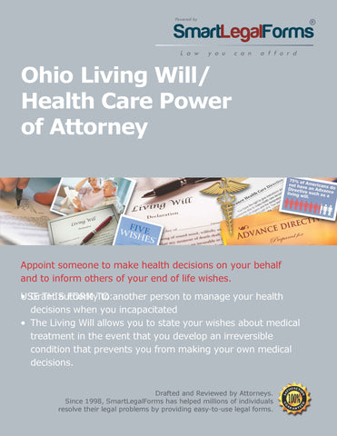 Ohio Living Will/Health Care Power of Attorney - SmartLegalForms