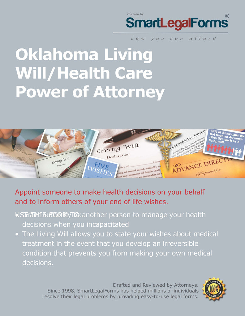 Oklahoma Living Will/Health Care Power of Attorney - SmartLegalForms
