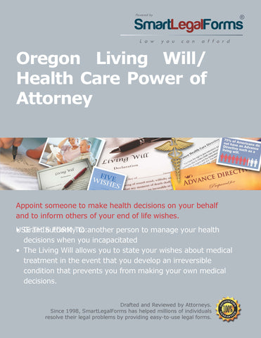 Oregon Living Will/Health Care Power of Attorney - SmartLegalForms