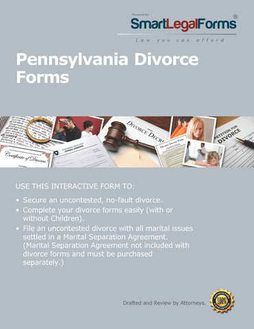 Pennsylvania Divorce Forms - SmartLegalForms