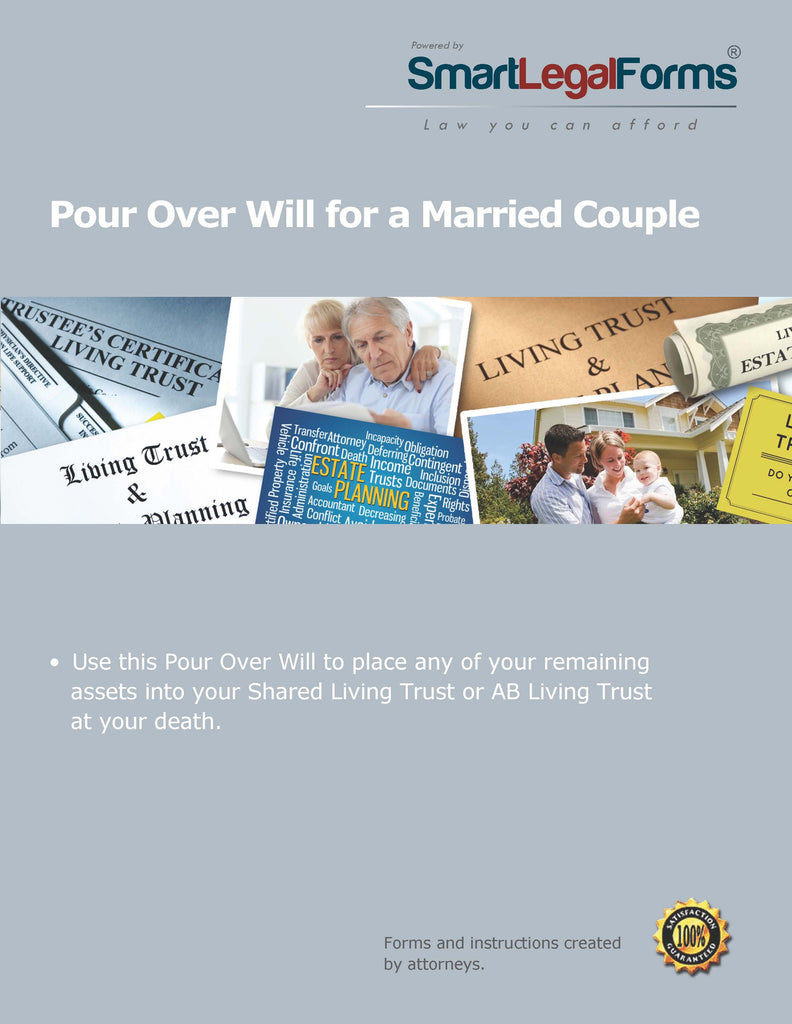 Pour Over Will for a Married Couple - SmartLegalForms