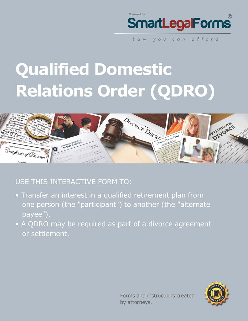 Qualified Domestic Relations Order - SmartLegalForms