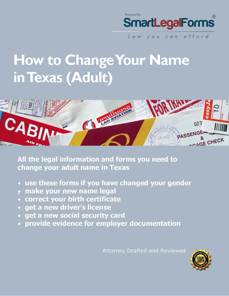 Texas Name Change (Adult)