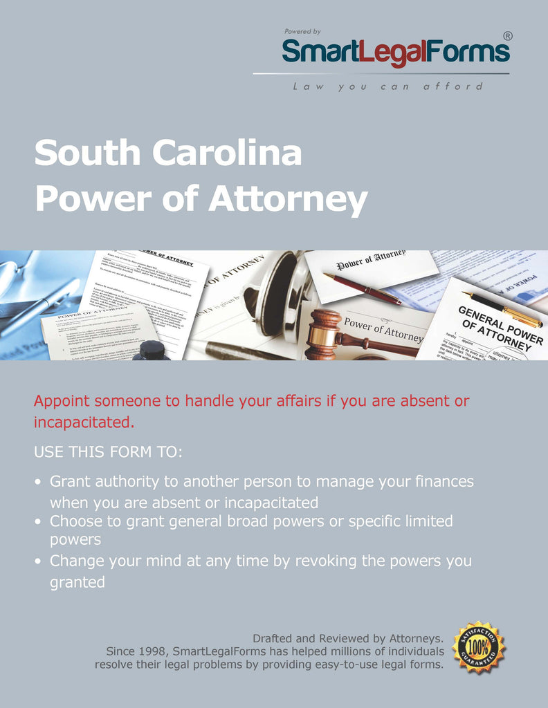 Power of Attorney - South Carolina - SmartLegalForms