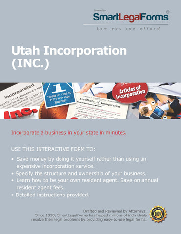 Articles of Incorporation (Profit) - Utah - SmartLegalForms