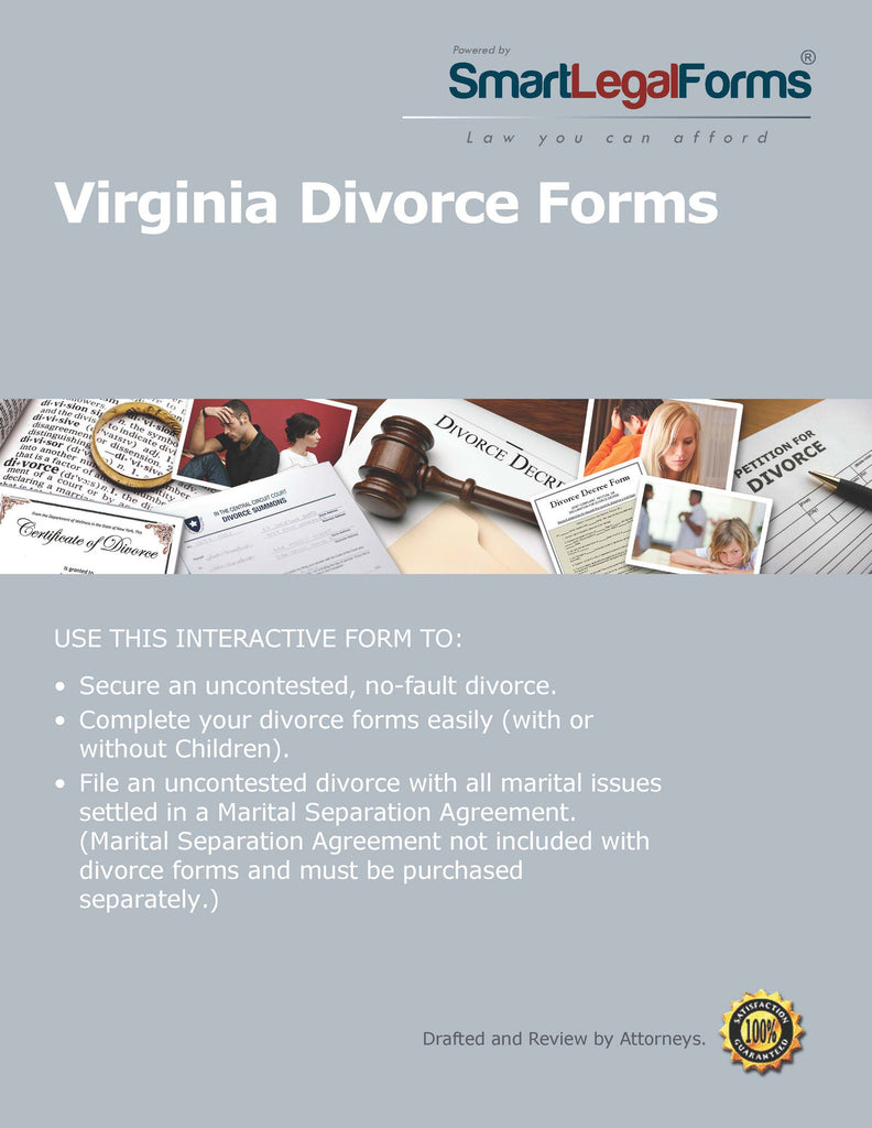 Virginia Divorce Forms - SmartLegalForms