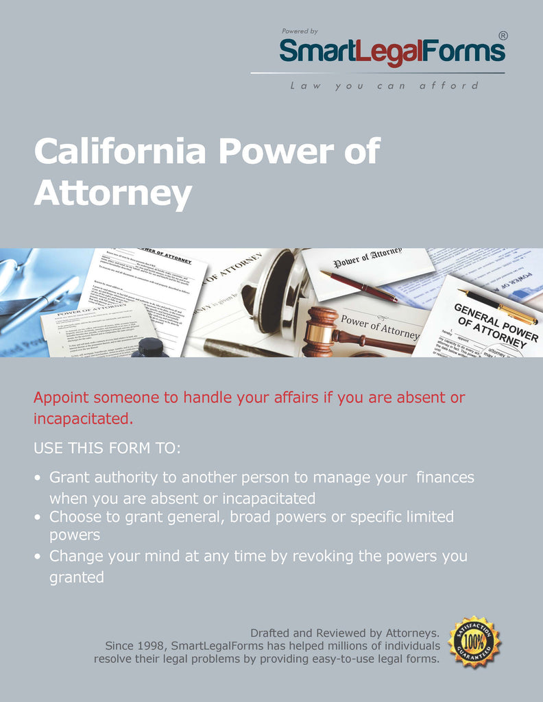 Power of Attorney  - California - SmartLegalForms