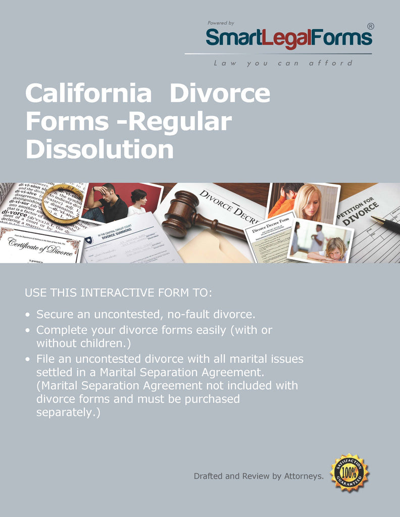 California Divorce Forms - SmartLegalForms