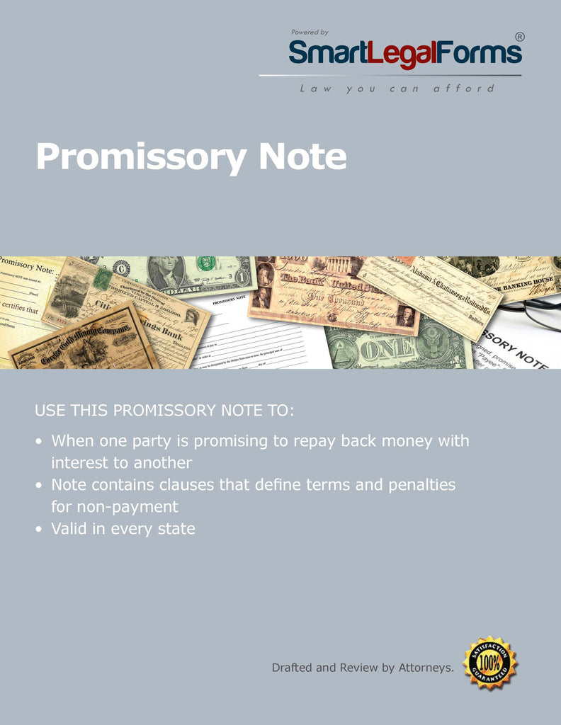 Promissory Note - SmartLegalForms
