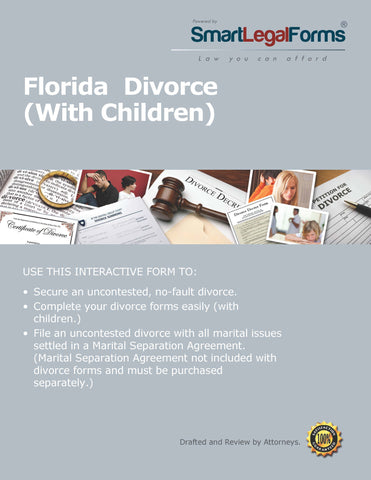 Florida Divorce Forms With Children - SmartLegalForms