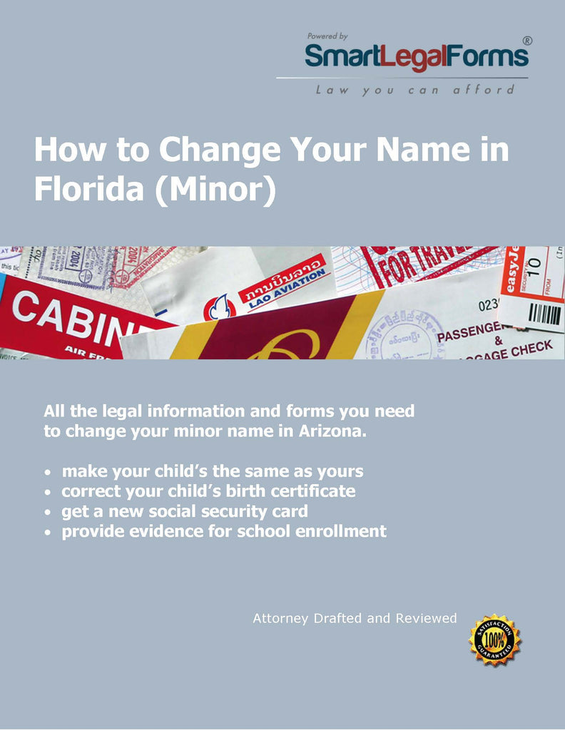 Change the Name of a Minor in Florida - SmartLegalForms