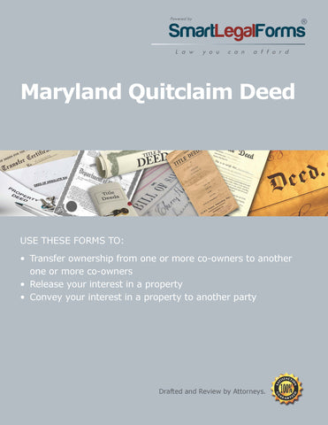 Quitclaim Deed - Maryland - SmartLegalForms