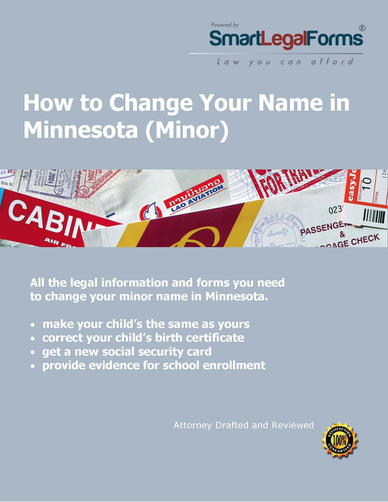 Change the Name of a Minor in Minnesota - SmartLegalForms