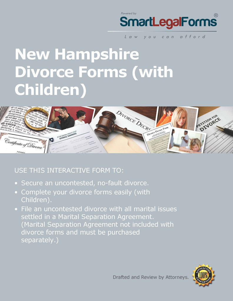 New Hampshire Divorce Forms with Minor Children - SmartLegalForms