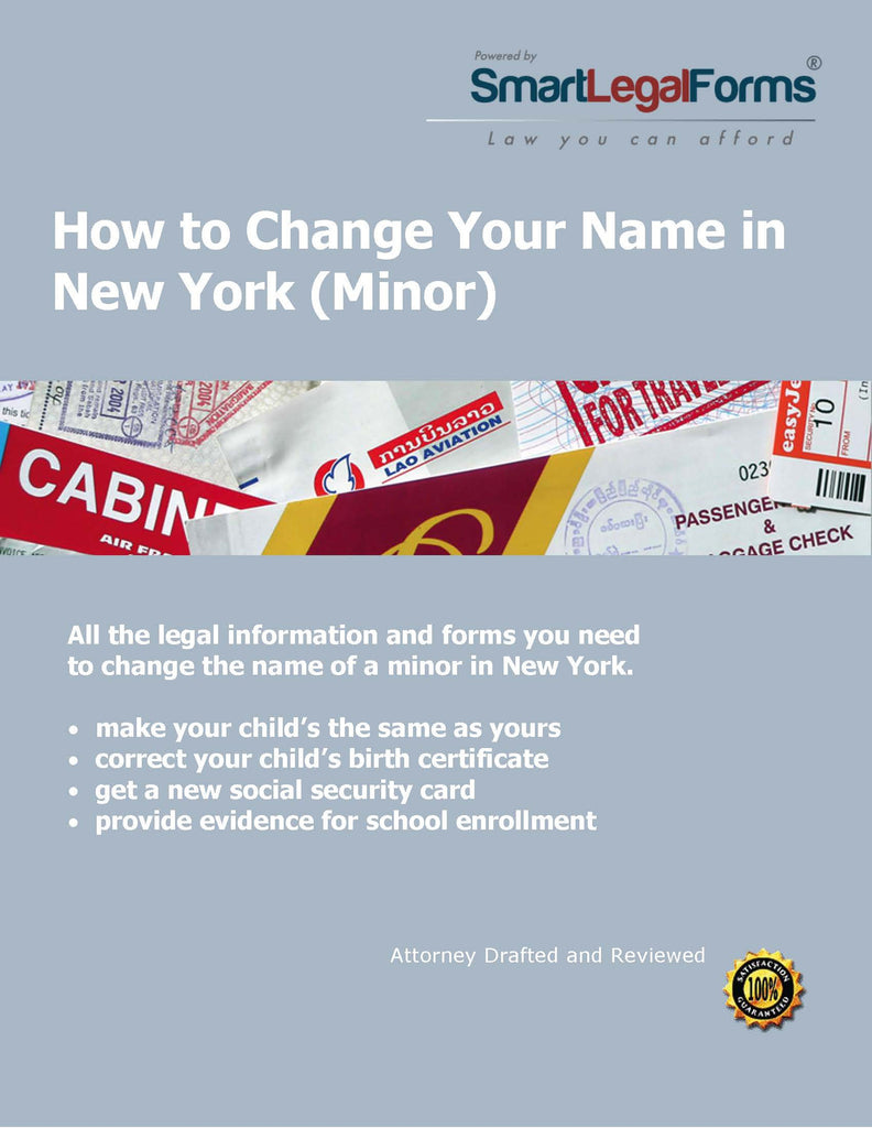 New York Name Change (Minor) - SmartLegalForms